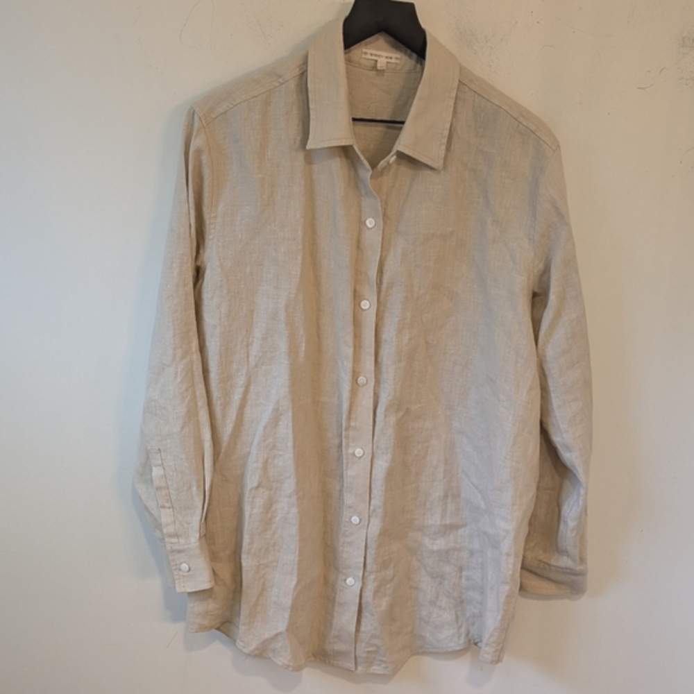 Whimsy + Row Cream Button Down Shirt - image 2